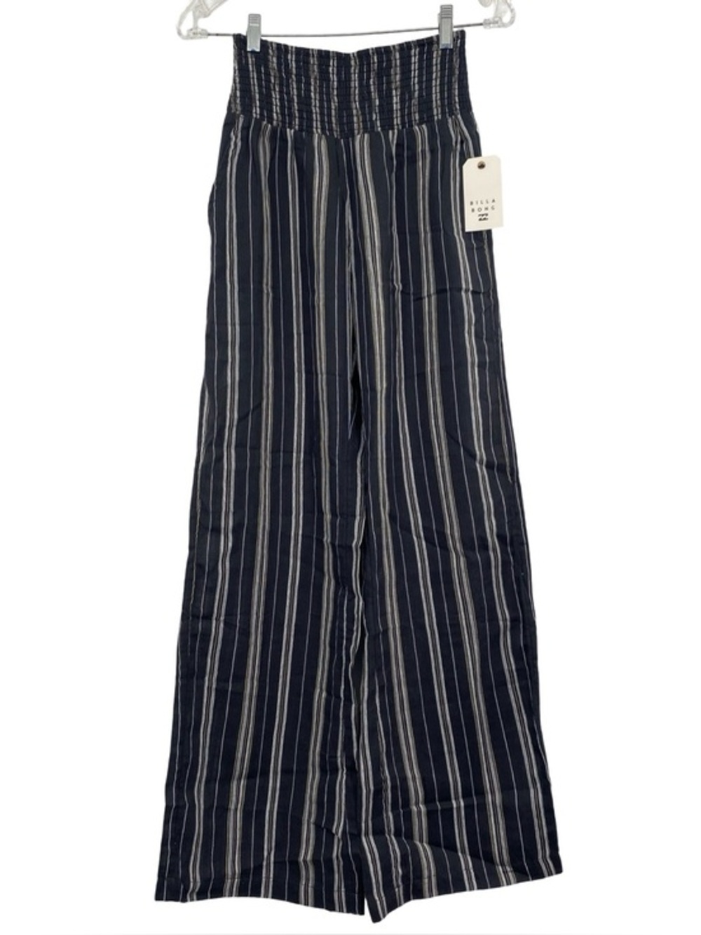 Billabong New Waves Women's Gauze Wide Leg Pants High Rise Palazzo New Medium